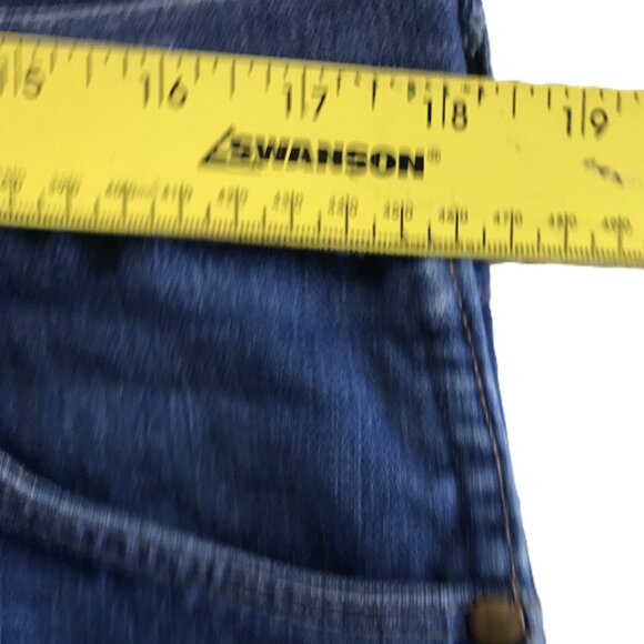 Wrangler Blue Denim Jeans MADE IN USA W14DA Tag Size 38x33 Measures 36x31.5 - Picture 10 of 10